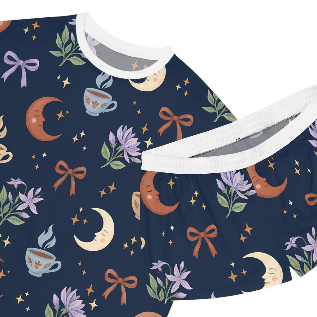 Moon, Tea & Floral Pajama Set