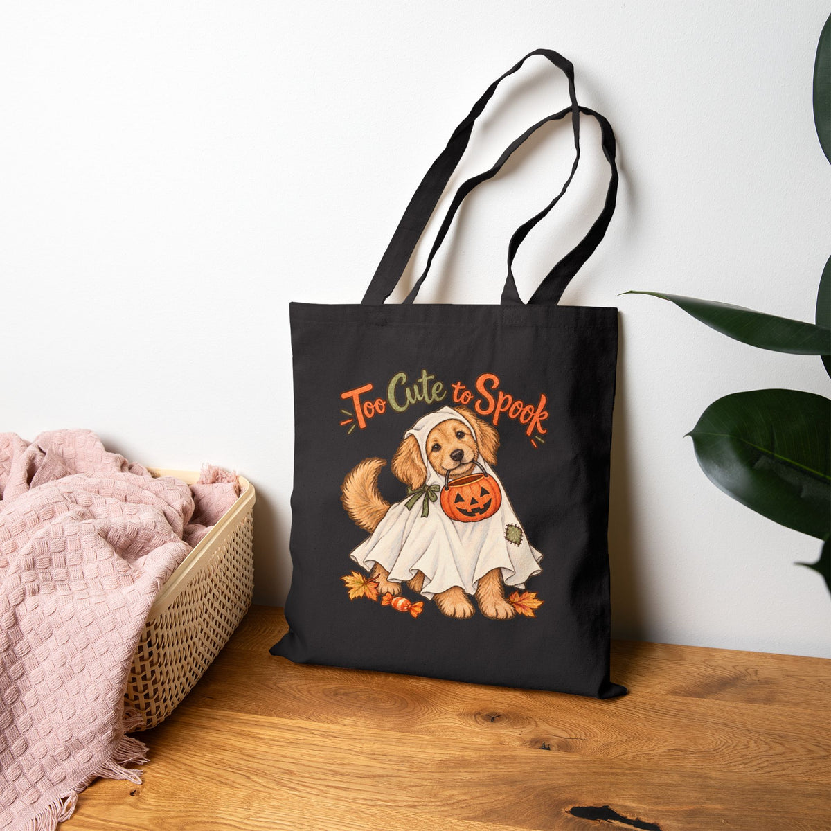 Puppy Halloween Tote Bag