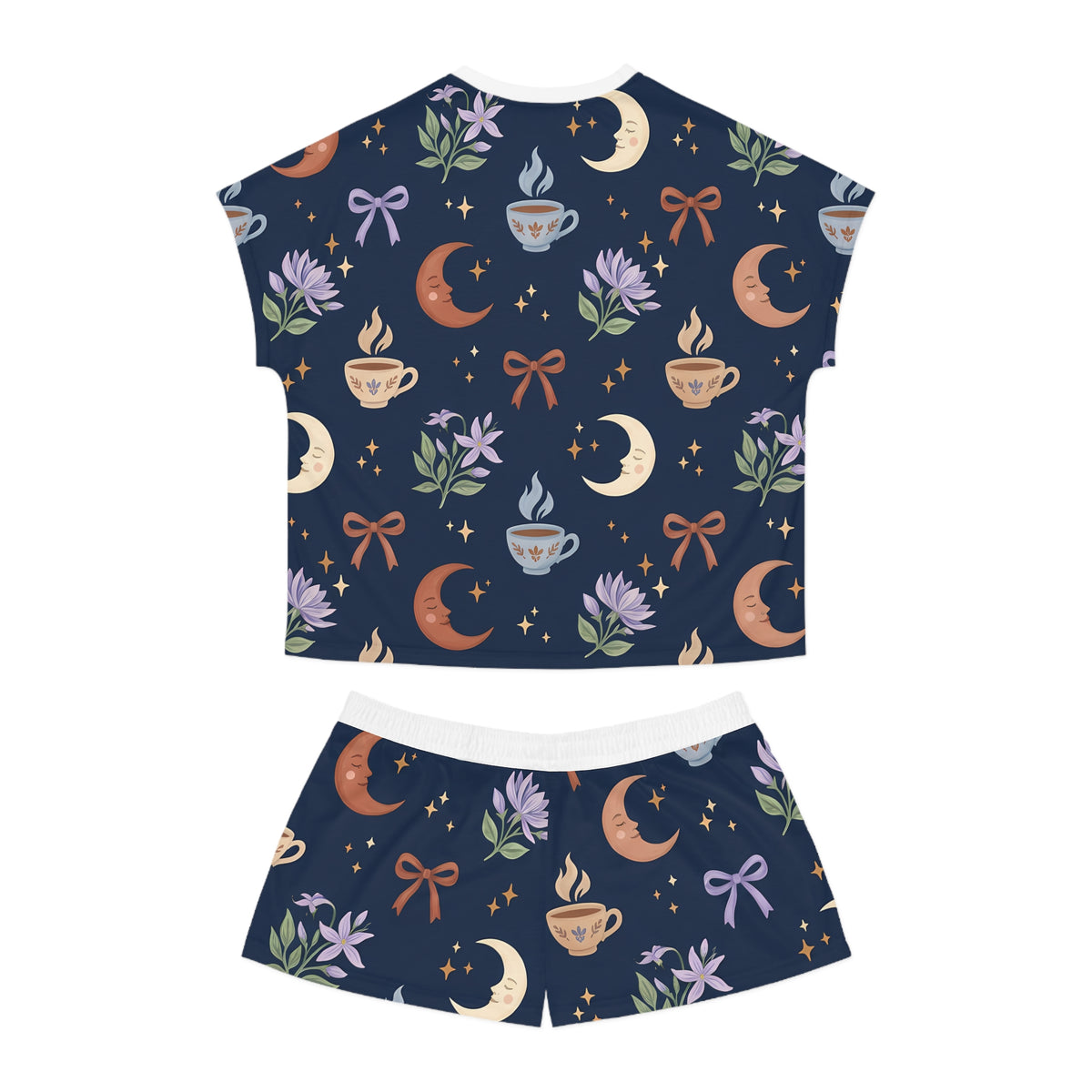 Moon, Tea & Floral Pajama Set