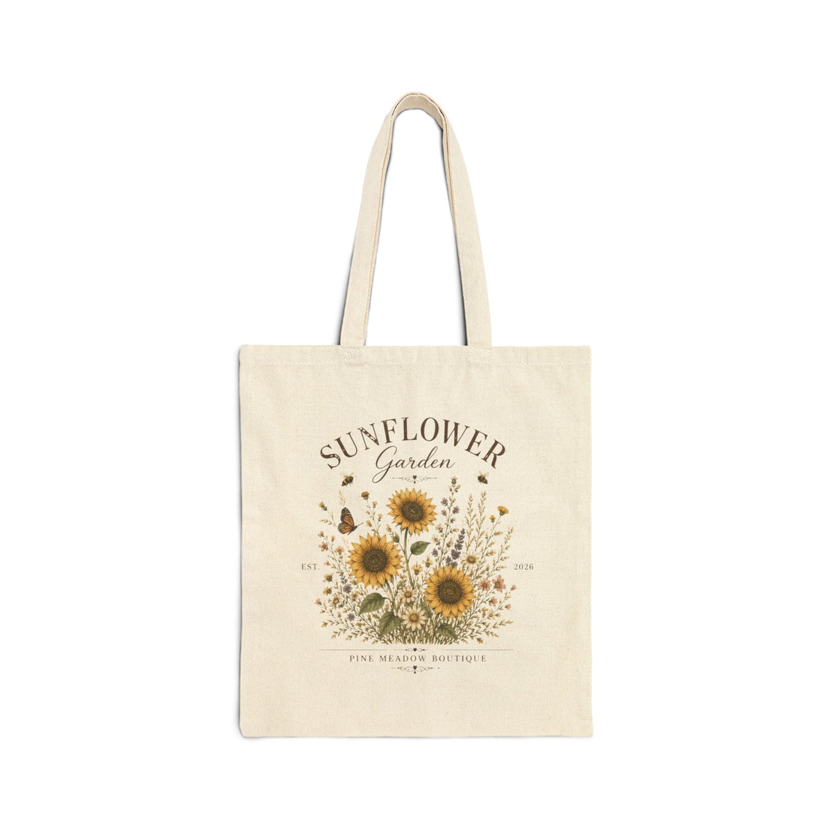 Sunflower Garden Tote Bag Printify