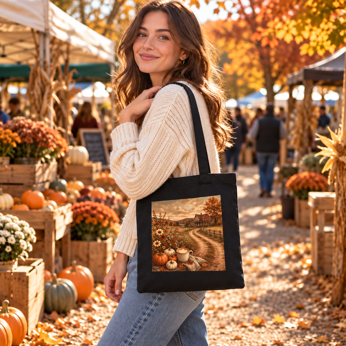 Autumn Harvest Tote Bag Printify