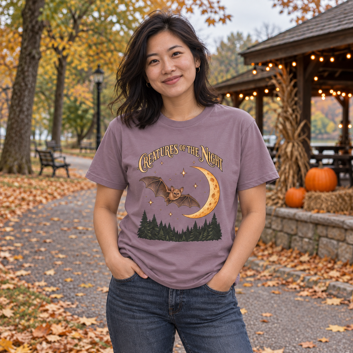 Creatures of Night Bat Tee Printify