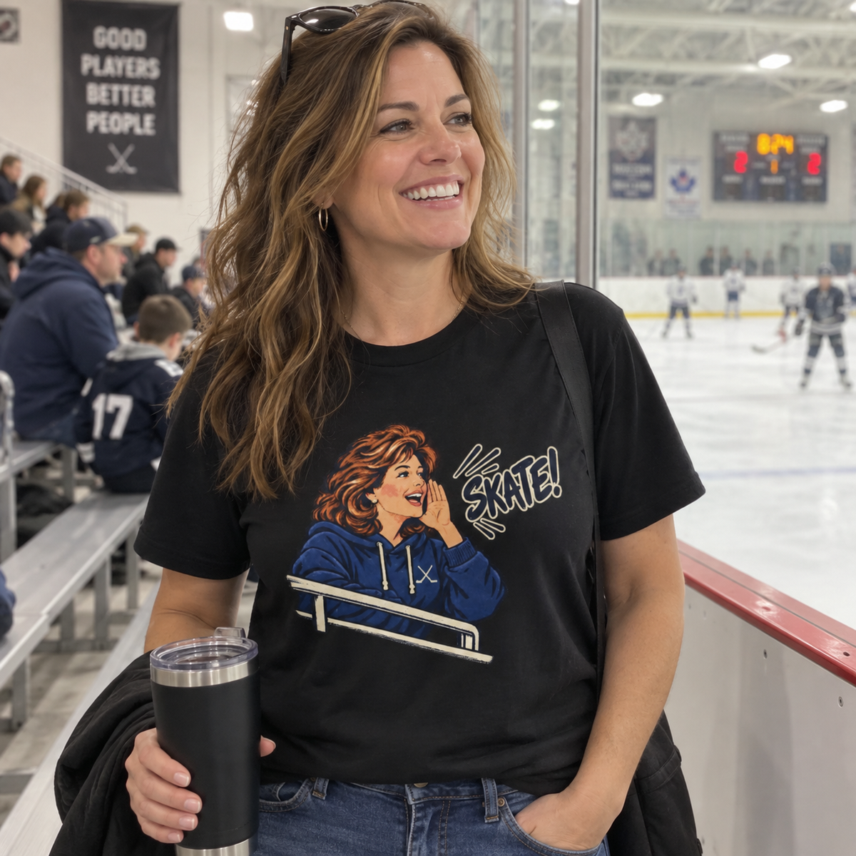 Hockey Mom Skate Tee Printify