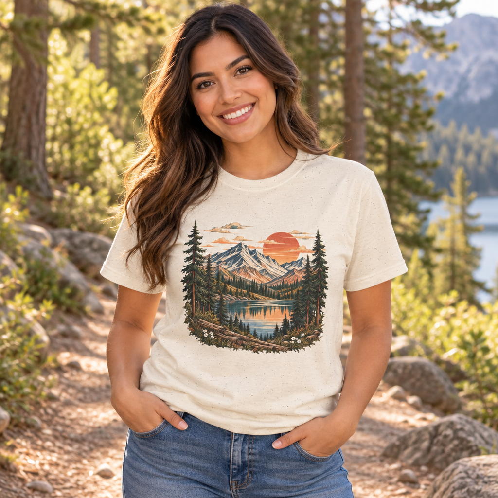 Alpine Sunset Tee Printify