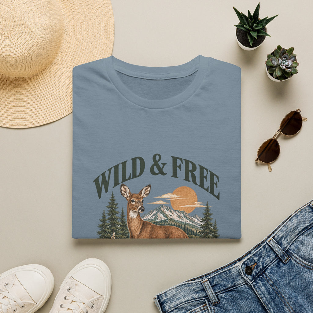 Wild & Free Deer Tee Printify