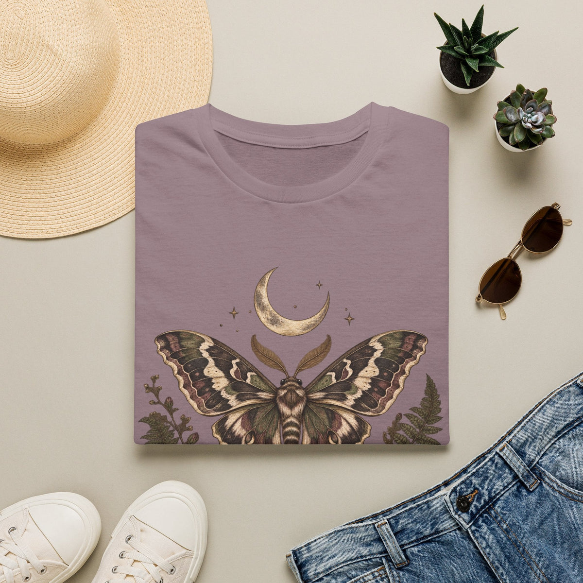 Moonlight Moth Tee Printify