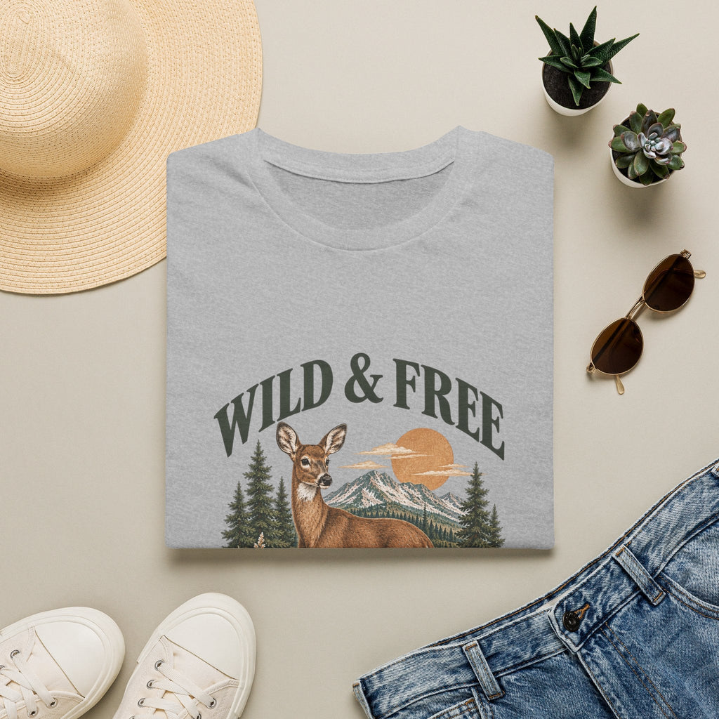 Wild & Free Deer Tee Printify