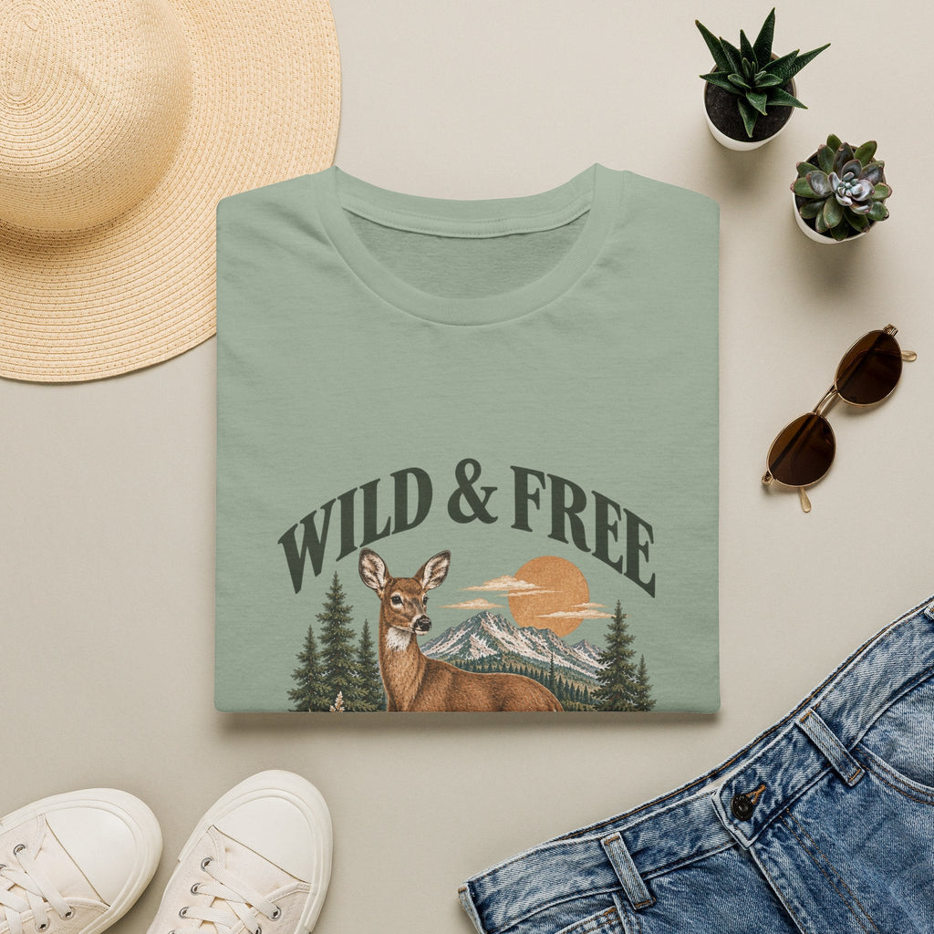 Wild & Free Deer Tee Printify