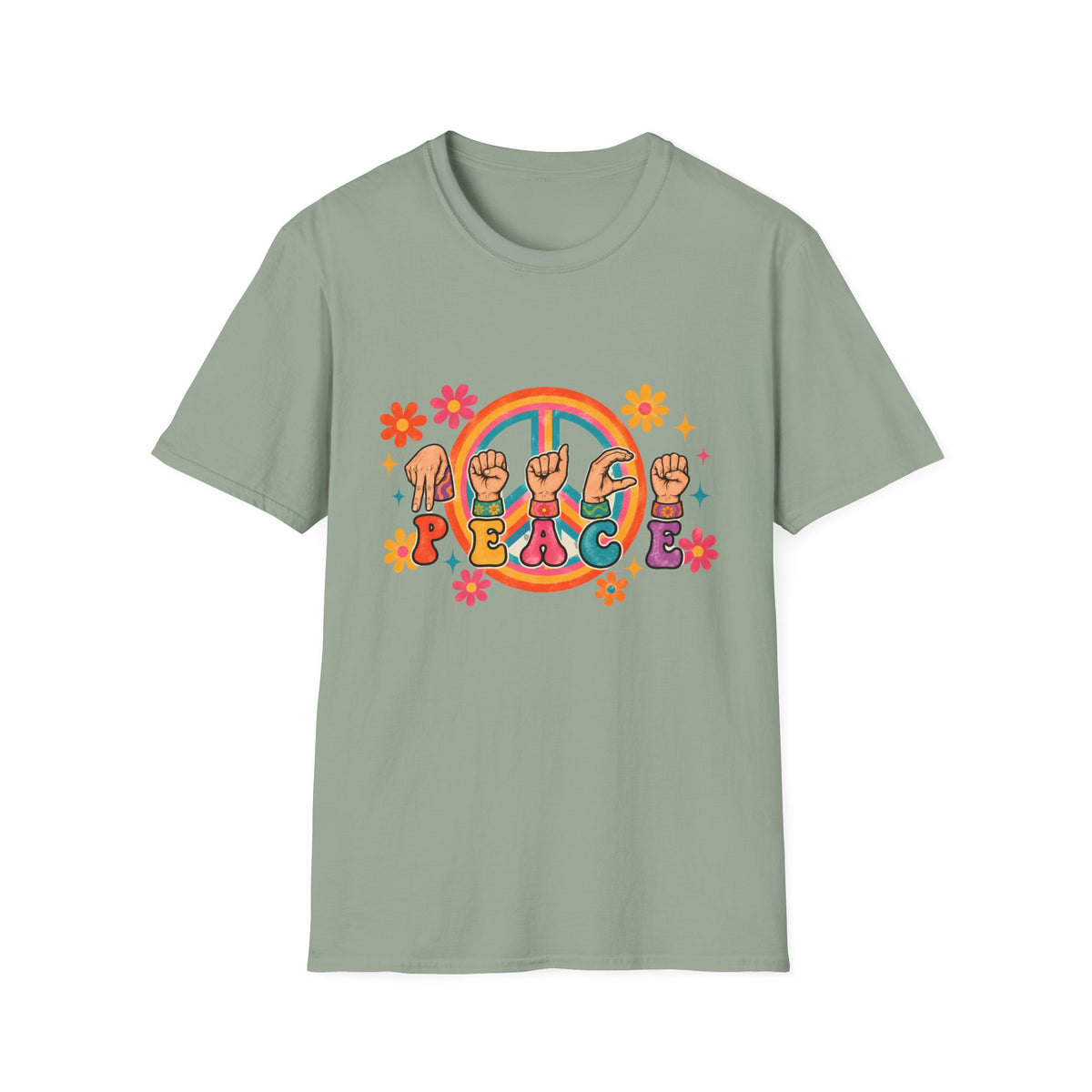 Peace Sign Language Graphic Tee