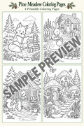 Pine Meadow Coloring Pages
