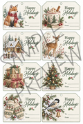 Woodland Christmas Gift Tags